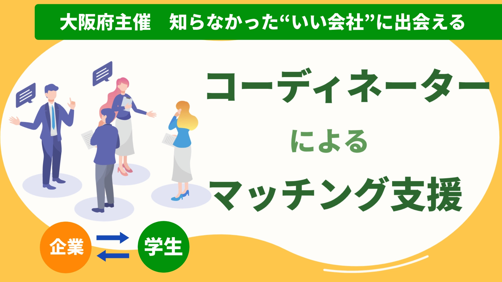 学生向けコーディネーターによるマッチング支援